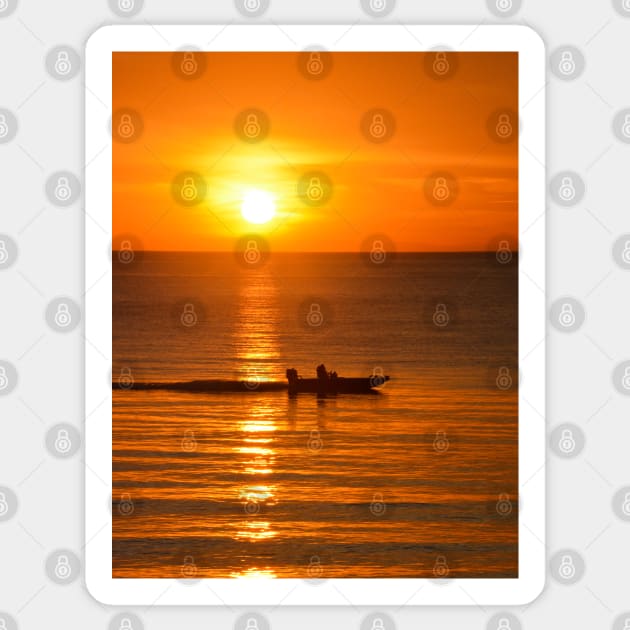 Sunset Beach Sticker by Imagery